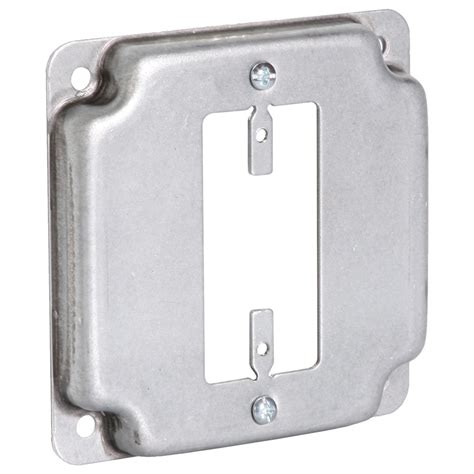 1-gang rectangle metal electrical box cover|2 gang outlet box cover.